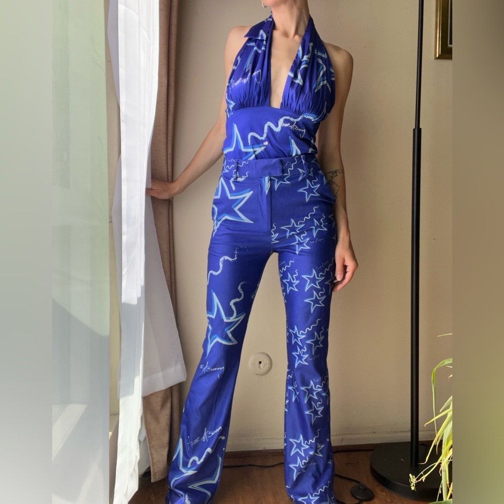 Barbie Blue Star Two Piece Pant and Halter Set